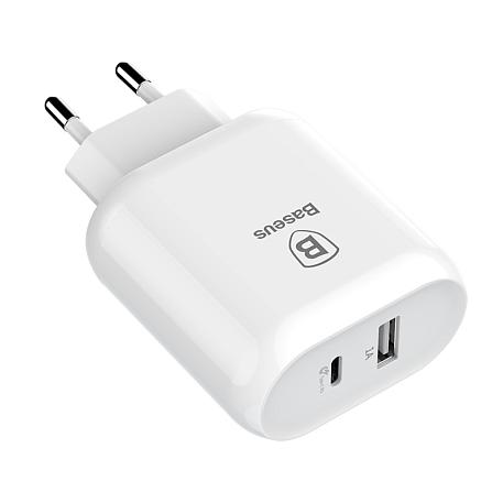 Сетевое зарядное устройство + кабель Lightning Baseus Bojure 32 Вт, белый - 2