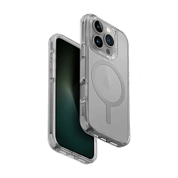 Клип-кейс (накладка) UNIQ Combat MagSafe для Apple iPhone 16 Pro (Уценка) "серый камень"