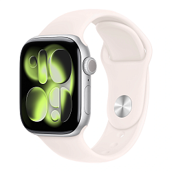 Умные часы Apple Watch Series 11 42mm GPS Silver Aluminum Case Light Blush Solo Loop