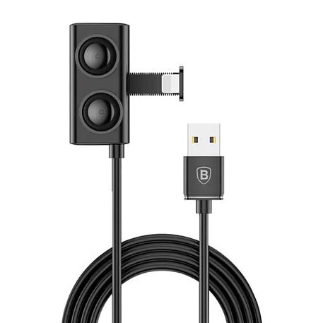 Дата-кабель Baseus Suction Cup Lightning 1 м, чёрный
