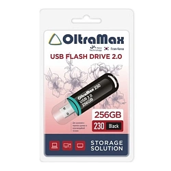 USB-флешка OltraMax 230 256 ГБ (USB 2.0) чёрный