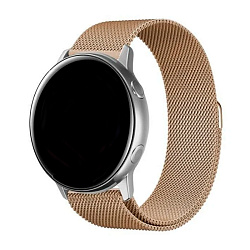 Миланский сетчатый браслет для Samsung Watch 22mm сталь золотой