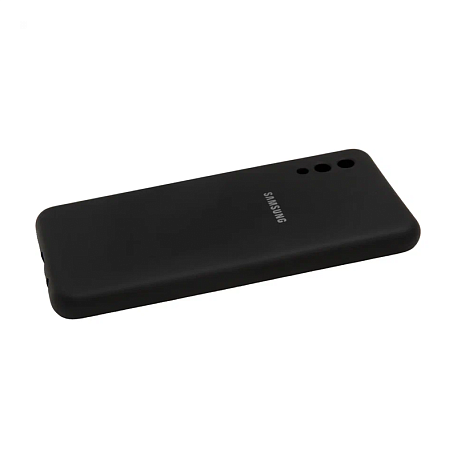 Клип-кейс (накладка) для Samsung Galaxy A02 силикон, чёрный - 4