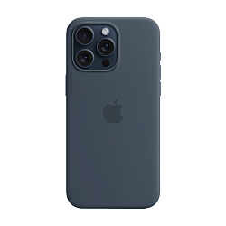 Клип-кейс (накладка) Silicone Case для Apple iPhone 15 Pro силикон, синий