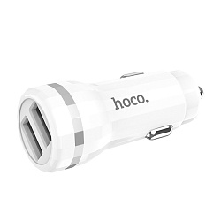 Автомобильное зарядное устройство Hoco Z27 12 Вт, белый
