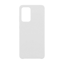 Клип-кейс (накладка) Silicone cover (без лого) для Samsung Galaxy A52 силикон, белый