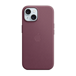 Клип-кейс (накладка) FineWoven Case MagSafe для Apple iPhone 15 Plus ткань, силикон, фиолетовый