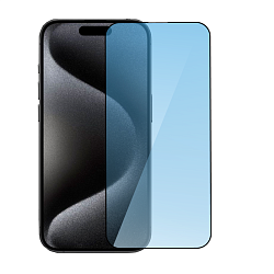 Защитное стекло Mocoll Dust Filter 2.5D для Apple iPhone 15 Pro, черная рамка