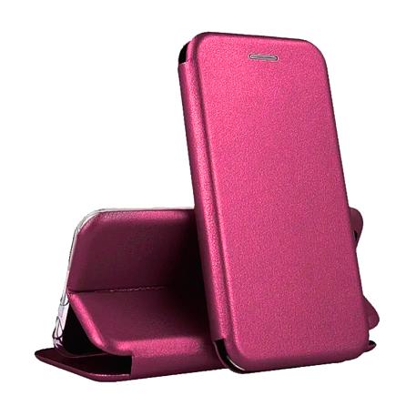 Чехол-книжка для Apple iPhone 5 / 5s / SE искусственная кожа, фуксия - 3