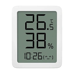 Датчик температуры и влажности Xiaomi Miaomiaoce Smart Clock Temperature And Humidity Meter LCD (Уценка) белый