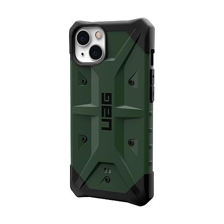 Клип-кейс (накладка) UAG Pathfinder для Apple iPhone 13 поликарбонат, оливковый - 2