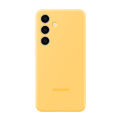 Клип-кейс (накладка) Samsung Silicone Case для Samsung Galaxy S24 силикон, поликарбонат, жёлтый