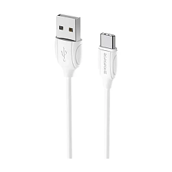 Дата-кабель Borofone BX19 Type-C 1 м, белый