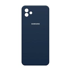 Клип-кейс (накладка) Silicone cover закрытый для Samsung Galaxy A04 силикон, тёмно-синий