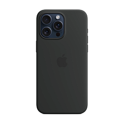 Клип-кейс (накладка) Silicone Case для Apple iPhone 15 Pro силикон, чёрный