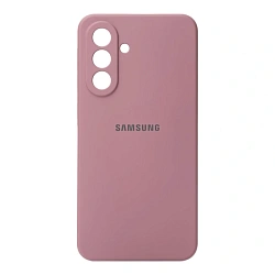 Клип-кейс (накладка) Silicone cover закрытый для Samsung Galaxy A57 силикон, пудровый