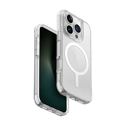 Клип-кейс (накладка) UNIQ Combat MagSafe для Apple iPhone 16 Pro Max (Уценка) прозрачный