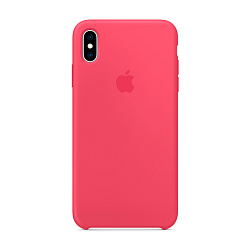 Клип-кейс (накладка) Apple Silicone Case для Apple iPhone Xs силикон, Hibiscus