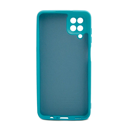 Клип-кейс (накладка) для Samsung Galaxy A12 / M12 силикон, ярко-голубой - 2