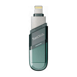 USB-флешка SanDisk iXpand Drive Flip for iPhone and iPad 32 ГБ (USB 3.1 (Lightning)) прозрачно-зеленый