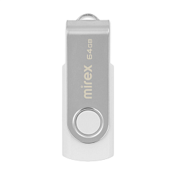 USB-флешка Mirex Swivel 64 ГБ белый