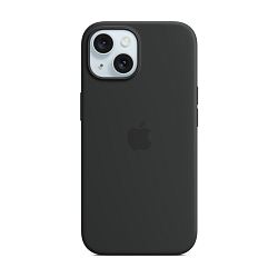 Клип-кейс (накладка) Silicone Case для Apple iPhone 15 силикон, чёрный