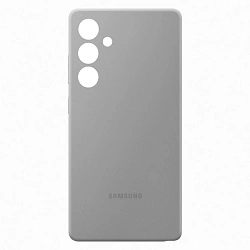 Клип-кейс (накладка) для Samsung Galaxy A25 пластик, силикон, серебристый