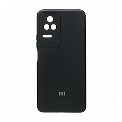 Клип-кейс (накладка) для Xiaomi Poco F4 силикон, чёрный
