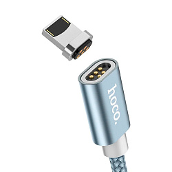 Дата-кабель Hoco U40A Magnetic Lightning 1 м, серый