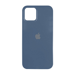 Клип-кейс (накладка) для Apple iPhone 12 / 12 Pro силикон, серо-синий