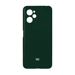 Клип-кейс (накладка) Silicone cover закрытый для Xiaomi Poco X5 Pro 5G силикон, тёмно-зелёный