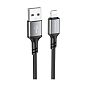 Дата-кабель Borofone BX83 Lightning 1 м, чёрный