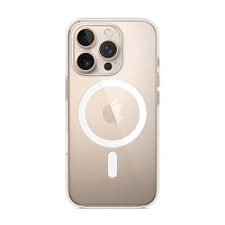 Клип-кейс (накладка) Apple Clear Case MagSafe для Apple iPhone 16 Pro поликарбонат, прозрачный