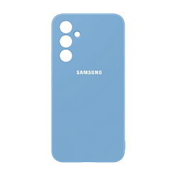 Клип-кейс (накладка) Silicone cover закрытый для Samsung Galaxy A34 5G силикон, голубой