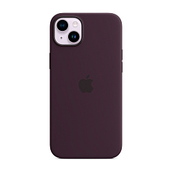 Клип-кейс (накладка) Silicone Case MagSafe для Apple iPhone 14 Plus силикон, тёмно-фиолетовый