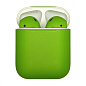 Беспроводные наушники Apple AirPods 2 с зарядным футляром зелёный матовый (6005)