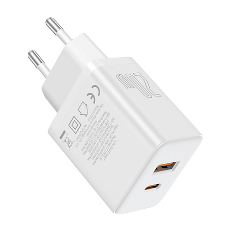 Сетевое зарядное устройство Baseus Cube Fast Charging 20 Вт белый - 2