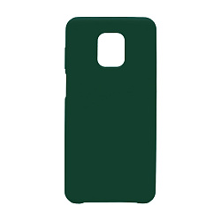 Клип-кейс (накладка) Silicone cover (без лого) для Xiaomi Redmi Note 9s / Note 9 Pro силикон, тёмно-зелёный