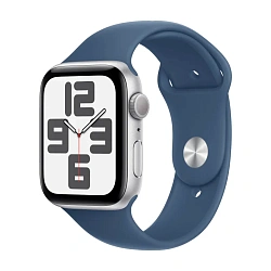 Умные часы Apple Watch SE (2023) 44mm GPS Silver Aluminum Case Denim Sport Band