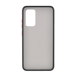 Клип-кейс (накладка) Shell для Xiaomi Redmi Note 11 / Note 11S / Note 12S / Poco M4 Pro 4G пластик, затемнённый с чёрной рамкой