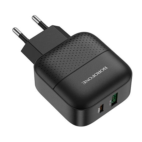 Сетевое зарядное устройство Borofone BA46A 18 Вт чёрный - 2