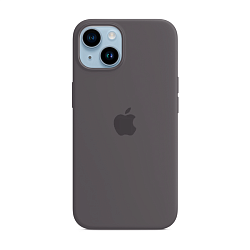 Клип-кейс (накладка) Silicone Case для Apple iPhone 14 силикон, серо-коричневый