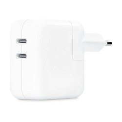 Сетевое зарядное устройство Apple Dual USB-C 35 Вт белый