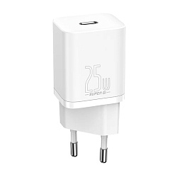 Сетевое зарядное устройство Baseus Super Si Quick Charger 25 Вт белый