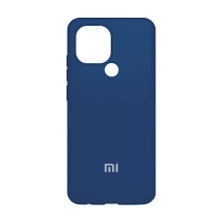 Клип-кейс (накладка) Silicone cover закрытый для Xiaomi Redmi A1+ / A2+ / Poco C50 / C51 силикон, тёмно-синий