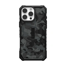 Клип-кейс (накладка) UAG Pathfinder SE Magsafe для Apple iPhone 16 Pro Max (Уценка) чёрный камуфляж
