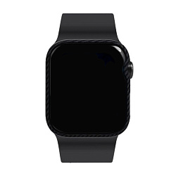 Чехол-бампер Pitaka AirCase для Apple Watch Series 4 / 5 / 6 / SE 40mm кевлар (арамид), чёрно-серый (полоска)