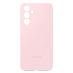 Клип-кейс (накладка) Silicone cover закрытый для Samsung Galaxy S24 FE силикон, пудровый