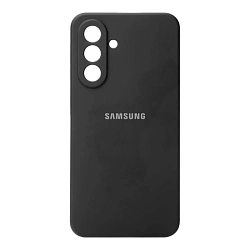 Клип-кейс (накладка) Silicone cover закрытый для Samsung Galaxy A37 силикон, чёрный