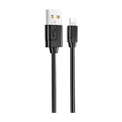 Дата-кабель Borofone BX55 Lightning 1 м, чёрный